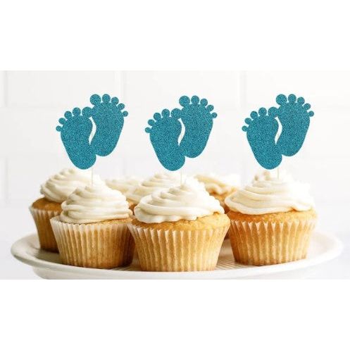 Baby foot Cake Topper (12count)